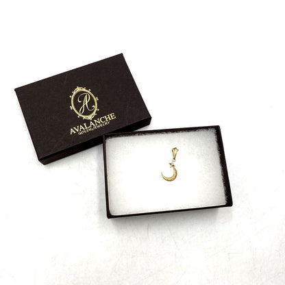 【中古品】【メンズ/レディース】 AVALANCHE アヴァランチ 10K MOON＆STAR DIAMOND PENDANT TOP ムーン＆スター ダイヤモンド ペンダント トップ 月 星 ネックレス トップ アクセサリー 192-250810-ay-12-izu カラー：イエローゴールド 万代Net店