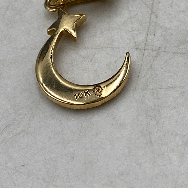 【中古品】【メンズ/レディース】 AVALANCHE アヴァランチ 10K MOON＆STAR DIAMOND PENDANT TOP ムーン＆スター ダイヤモンド ペンダント トップ 月 星 ネックレス トップ アクセサリー 192-250810-ay-12-izu カラー：イエローゴールド 万代Net店