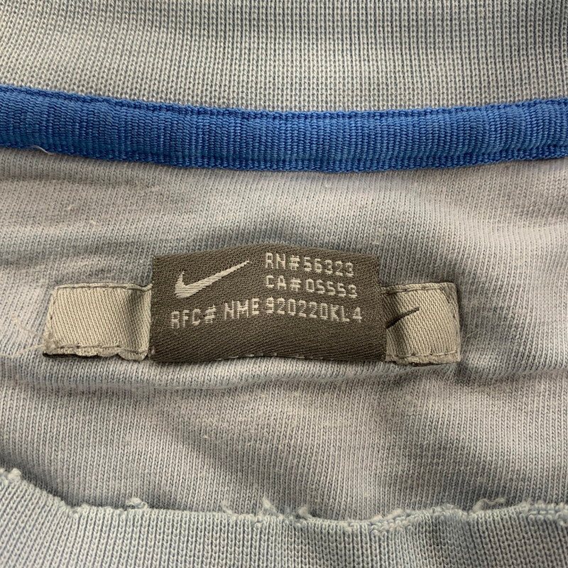 【現状渡し品】【メンズ】 NIKE ナイキ 00S SWOOSH LOGO SWEATSHIRT 00年代 スウッシュロゴスウェットシャツ トップス 長袖 146-250816-ma-09-izu サイズ：XXL カラー：LIGHT BLUE 万代Net店