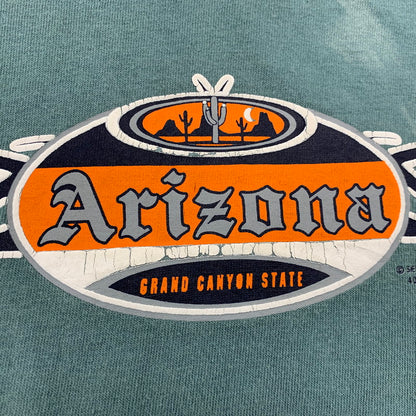 【現状渡し品】【メンズ】 CARTOON NETWORK SCOOBY-DOO カートゥーンネットワーク スクービー・ドゥー ARIZONA T-SHIRT アリゾナ Tシャツ トップス 146-250816-ma-05-izu サイズ：M カラー：グリーン 万代Net店