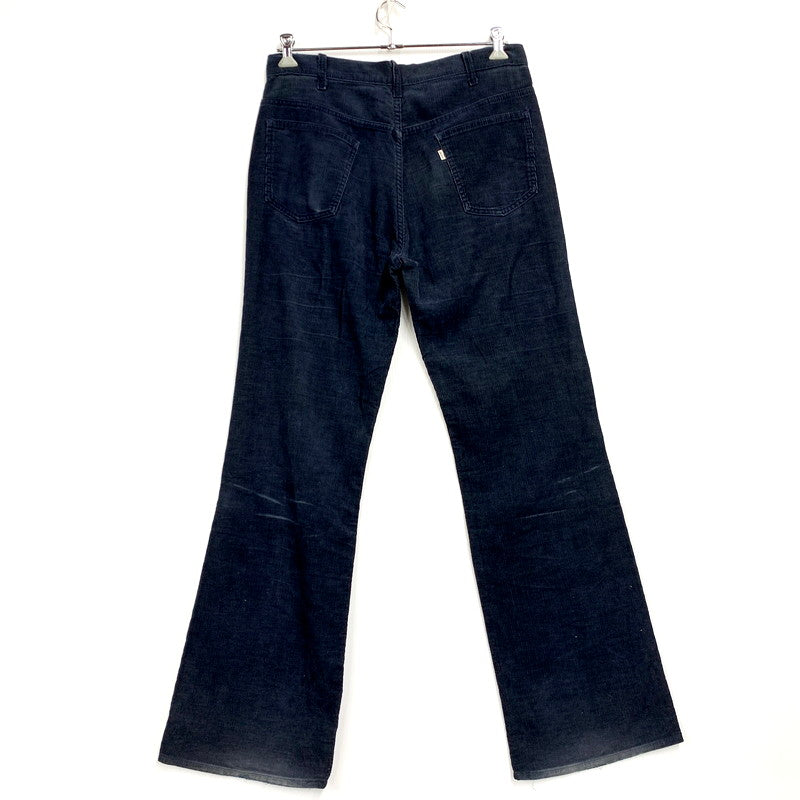 【現状渡し品】【メンズ】 Levi's リーバイス CORDUROY FLARE PANTS コーデュロイ フレア パンツ 216刻印 TALON LIGHTNINGジッパー ボトムス 157-250814-as-18-izu サイズ：36×34 カラー：ネイビー 万代Net店