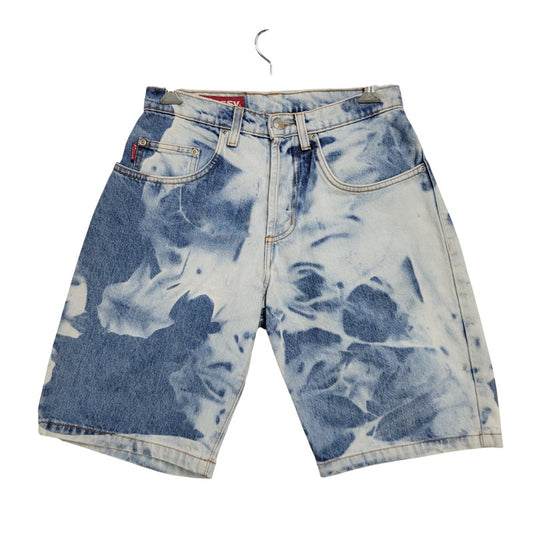 【中古品】【メンズ】 OLD STUSSY オールドステューシー USA製 90S BLEACH DENIM SHORTS 90年代 ブリーチ デニムショーツ ズボン パンツ ボトムス 153-250811-ma-01-izu サイズ：28 カラー：インディゴ 万代Net店