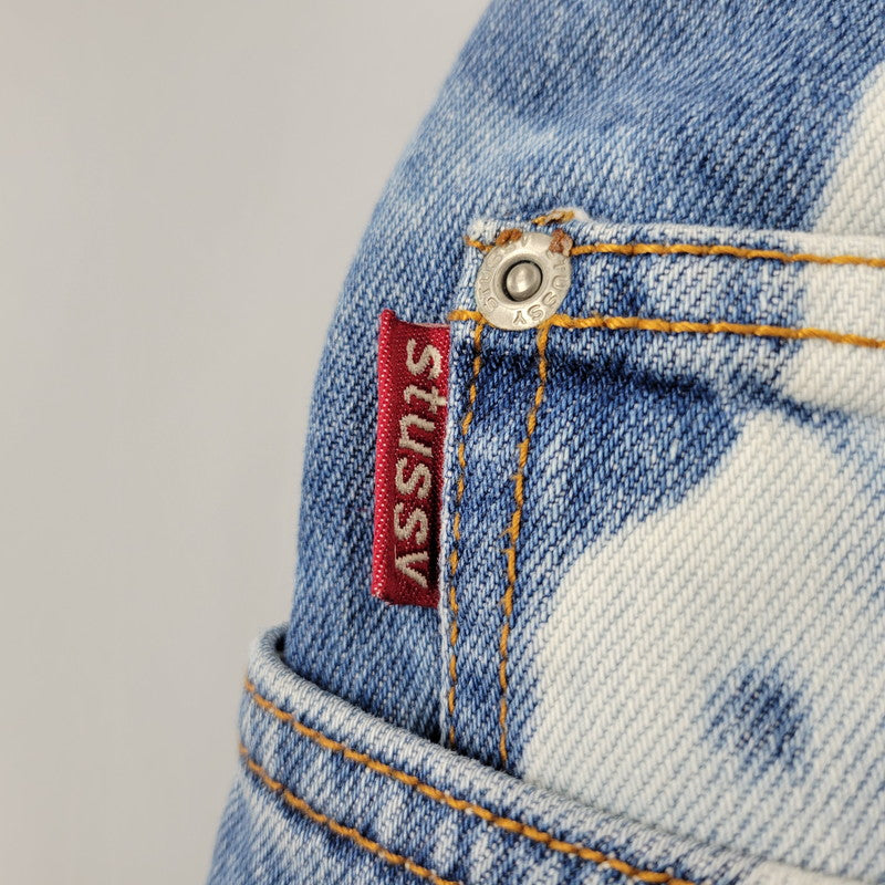 【中古品】【メンズ】 OLD STUSSY オールドステューシー USA製 90S BLEACH DENIM SHORTS 90年代 ブリーチ デニムショーツ ズボン パンツ ボトムス 153-250811-ma-01-izu サイズ：28 カラー：インディゴ 万代Net店