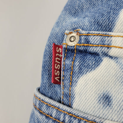 【中古品】【メンズ】 OLD STUSSY オールドステューシー USA製 90S BLEACH DENIM SHORTS 90年代 ブリーチ デニムショーツ ズボン パンツ ボトムス 153-250811-ma-01-izu サイズ：28 カラー：インディゴ 万代Net店