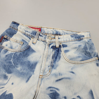 【中古品】【メンズ】 OLD STUSSY オールドステューシー USA製 90S BLEACH DENIM SHORTS 90年代 ブリーチ デニムショーツ ズボン パンツ ボトムス 153-250811-ma-01-izu サイズ：28 カラー：インディゴ 万代Net店