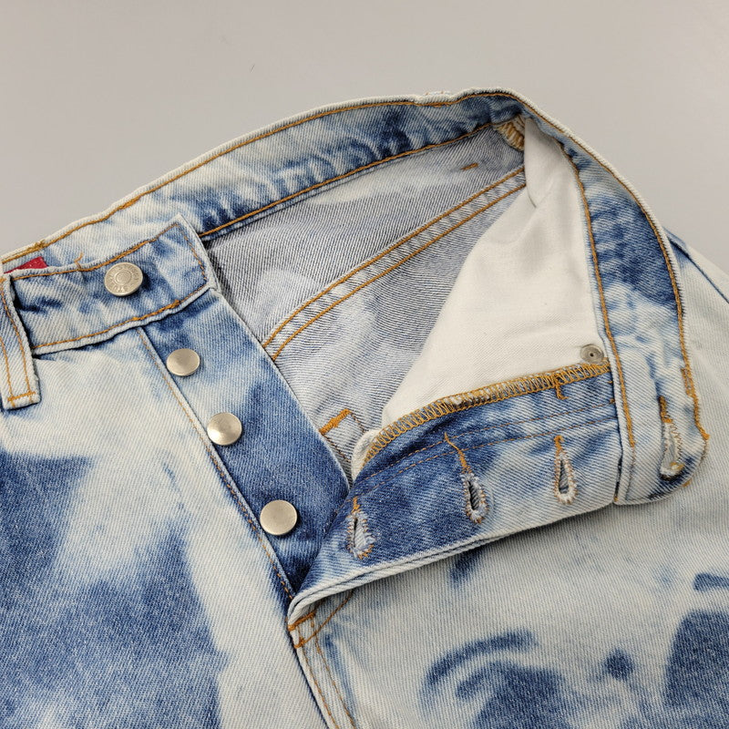 【中古品】【メンズ】 OLD STUSSY オールドステューシー USA製 90S BLEACH DENIM SHORTS 90年代 ブリーチ デニムショーツ ズボン パンツ ボトムス 153-250811-ma-01-izu サイズ：28 カラー：インディゴ 万代Net店