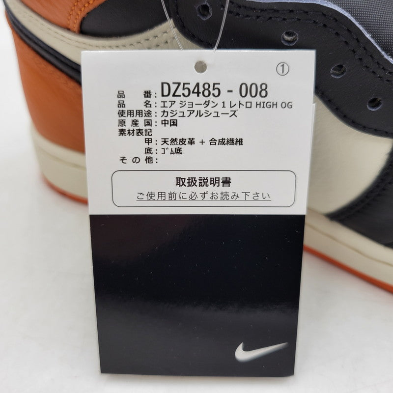 【中古美品】【メンズ】 NIKE ナイキ AIR JORDAN 1 RETRO HIGH OG DZ5485-008 エア ジョーダン 1 レトロ ハイ OG スニーカー シューズ 靴 160-250811-as-09-izu サイズ：26.5cm カラー：BLACK/BLACK-SAIL-STARFISH 万代Net店
