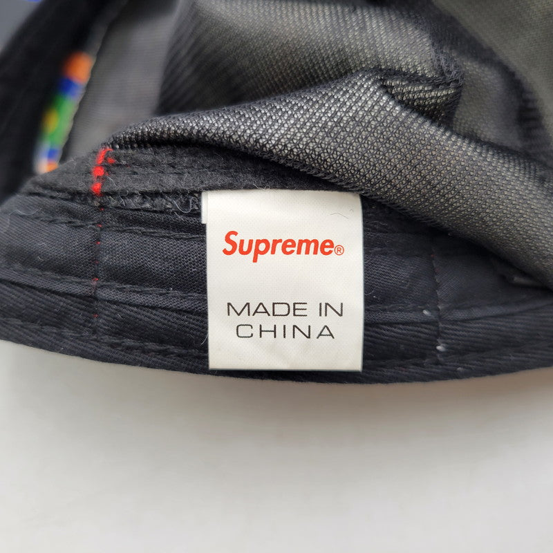 【中古品】【メンズ/レディース】 Supreme シュプリーム GORE-TEX LONG BILL CAMP CAP BLACK STICKERS ゴアテックス キャンプ キャップ 帽子 185-250811-as-03-izu サイズ：M/L カラー：ブラック系 万代Net店