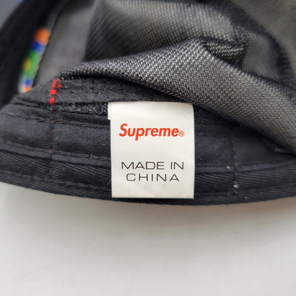 【中古品】【メンズ/レディース】 Supreme シュプリーム GORE-TEX LONG BILL CAMP CAP BLACK STICKERS ゴアテックス キャンプ キャップ 帽子 185-250811-as-03-izu サイズ：M/L カラー：ブラック系 万代Net店