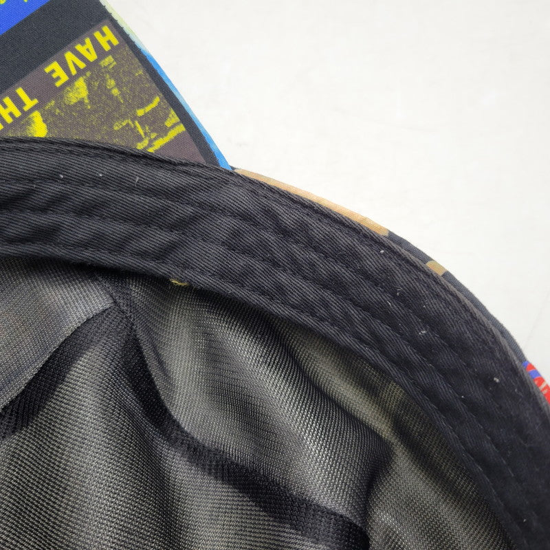 【中古品】【メンズ/レディース】 Supreme シュプリーム GORE-TEX LONG BILL CAMP CAP BLACK STICKERS ゴアテックス キャンプ キャップ 帽子 185-250811-as-03-izu サイズ：M/L カラー：ブラック系 万代Net店