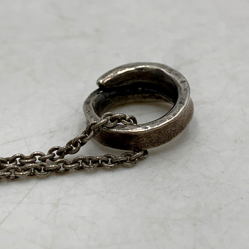 【中古品】【メンズ/レディース】 PAUL SMITH ポールスミス LOGO RING NECKLACE アクセサリー ロゴリング ネックレス アクセサリー 193-250817-rk-06-izu カラー：シルバー 万代Net店