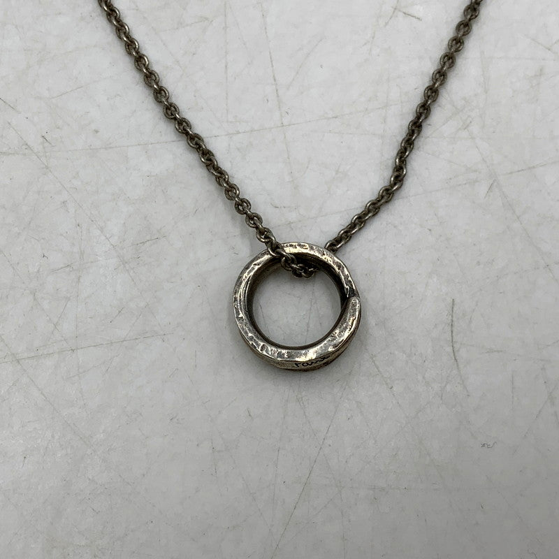 【中古品】【メンズ/レディース】 PAUL SMITH ポールスミス LOGO RING NECKLACE アクセサリー ロゴリング ネックレス アクセサリー 193-250817-rk-06-izu カラー：シルバー 万代Net店