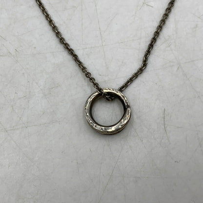 【中古品】【メンズ/レディース】 PAUL SMITH ポールスミス LOGO RING NECKLACE アクセサリー ロゴリング ネックレス アクセサリー 193-250817-rk-06-izu カラー：シルバー 万代Net店