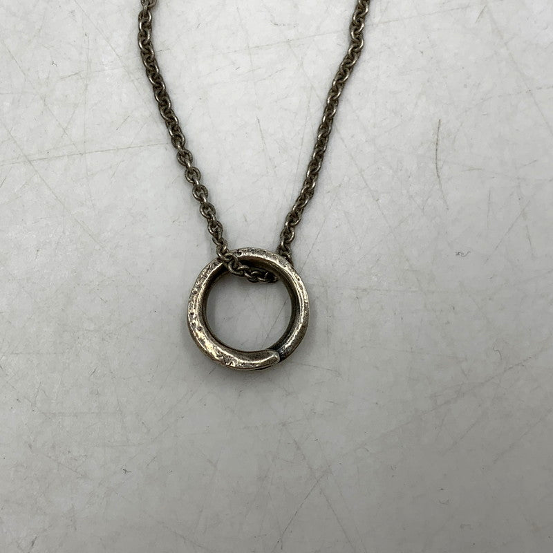 【中古品】【メンズ/レディース】 PAUL SMITH ポールスミス LOGO RING NECKLACE アクセサリー ロゴリング ネックレス アクセサリー 193-250817-rk-06-izu カラー：シルバー 万代Net店