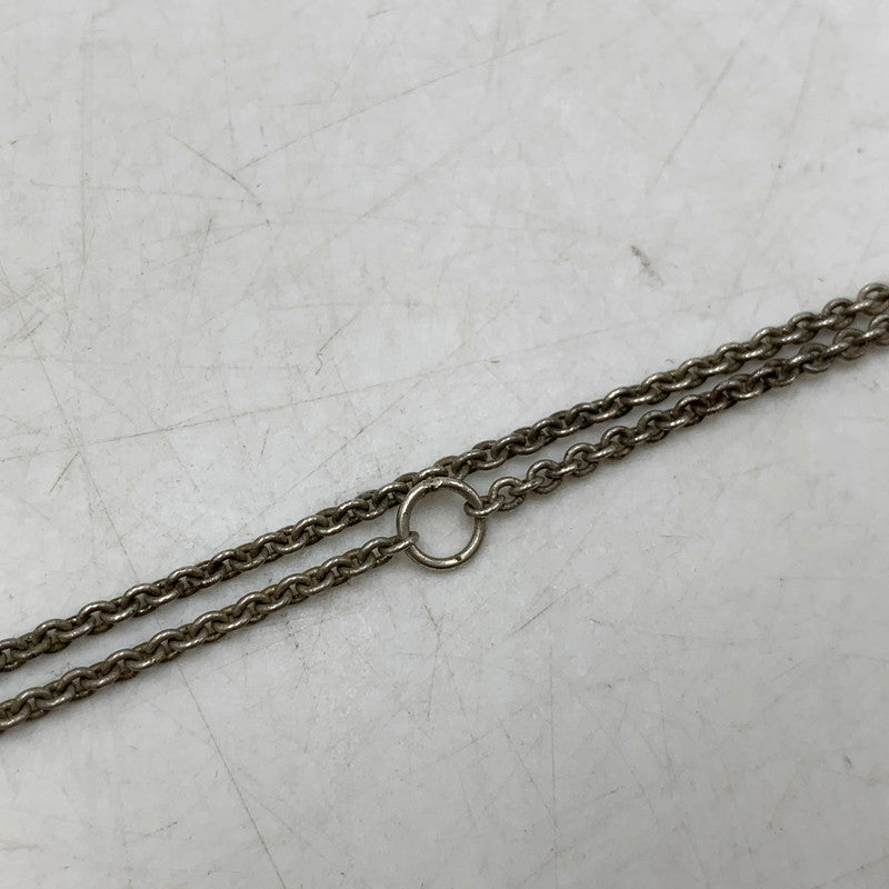 【中古品】【メンズ/レディース】 PAUL SMITH ポールスミス LOGO RING NECKLACE アクセサリー ロゴリング ネックレス アクセサリー 193-250817-rk-06-izu カラー：シルバー 万代Net店