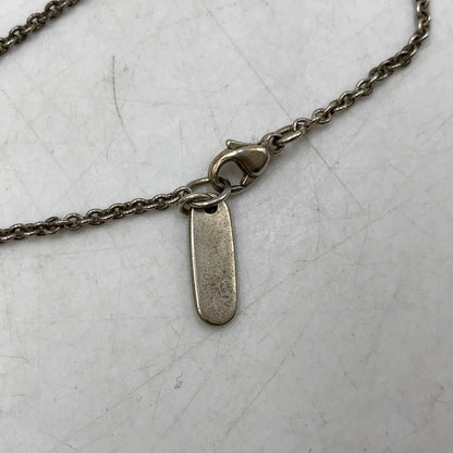 【中古品】【メンズ/レディース】 PAUL SMITH ポールスミス LOGO RING NECKLACE アクセサリー ロゴリング ネックレス アクセサリー 193-250817-rk-06-izu カラー：シルバー 万代Net店