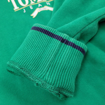 【中古品】【メンズ】 TOMMY JEANS トミージーンズ HOODED SWEATSHIRT フーデッドスウェットシャツ トップス パーカー 長袖 147-250816-ma-37-izu サイズ：S カラー：グリーン 万代Net店