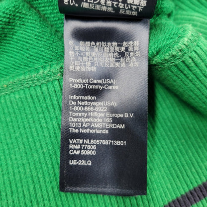 【中古品】【メンズ】 TOMMY JEANS トミージーンズ HOODED SWEATSHIRT フーデッドスウェットシャツ トップス パーカー 長袖 147-250816-ma-37-izu サイズ：S カラー：グリーン 万代Net店
