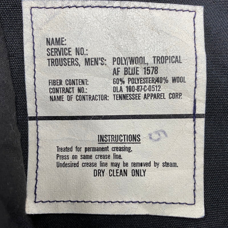 【中古品】【メンズ】 UNKNOWN アンノウン 8405-01-086-4590 70S MILITARY DRESS PANTS 70年代 ミリタリードレスパンツ ズボン ボトムス 157-250816-ma-19-izu サイズ：34 カラー：NAVY 万代Net店