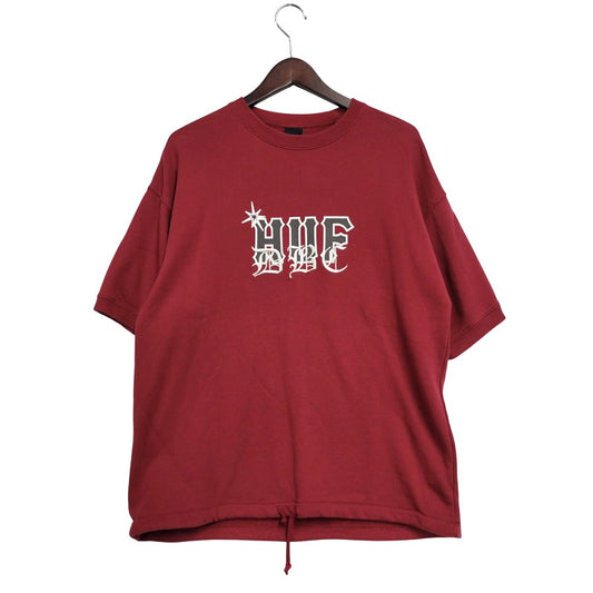 【中古品】【メンズ】 HUF ハフ 24SS DBC S/S CREWNECK ショートスリーブクルーネック トップス スウェット 半袖 142-250816-ma-33-izu サイズ：M カラー：レッド系 万代Net店