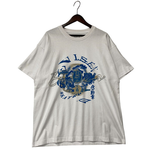 【中古品】【メンズ】 EVISEN SKATEBOARDS エビセンスケートボード ENMA TEE エンマT トップス 半袖 142-250816-ma-24-izu サイズ：M カラー：ホワイト 万代Net店