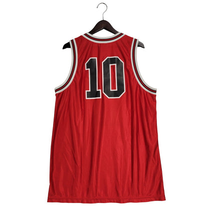 【中古美品】【メンズ】 DESCENTE デサント×SLAM DUNK スラムダンク SDD-2003 10番 桜木花道 UNIFORM ユニフォーム タンクトップ トップス 146-250814-ya-12-izu サイズ：XA カラー：レッド 万代Net店