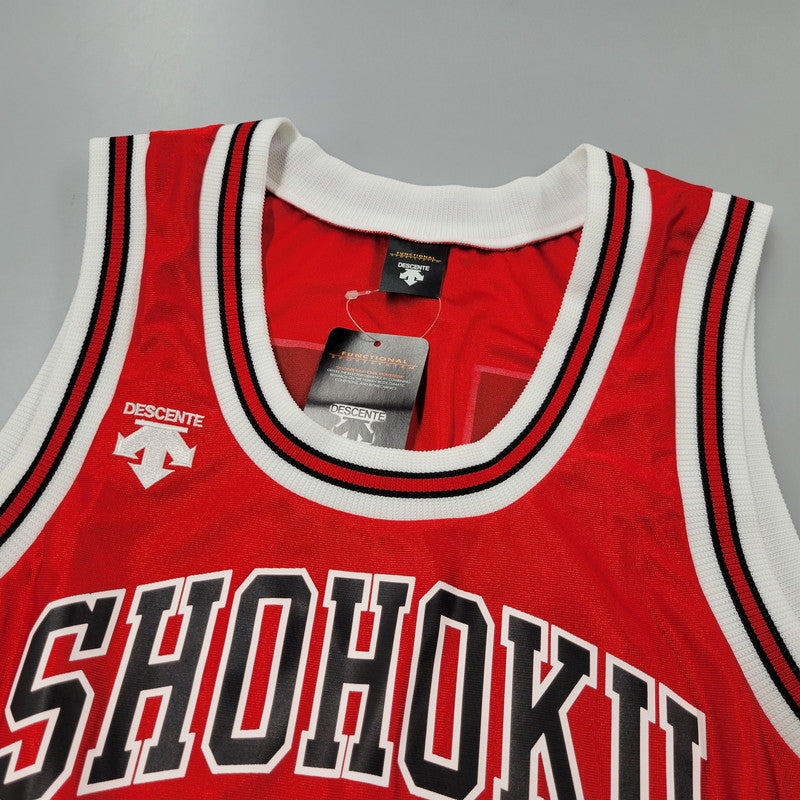【中古美品】【メンズ】 DESCENTE デサント×SLAM DUNK スラムダンク SDD-2003 10番 桜木花道 UNIFORM ユニフォーム タンクトップ トップス 146-250814-ya-12-izu サイズ：XA カラー：レッド 万代Net店