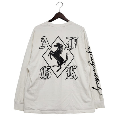 【中古品】【メンズ】 A FEW GOOD KIDS ア・フュー・グッド・キッズ HORSE LOGO LS TEE ロゴ ロング Tシャツ トップス 142-250817-rk-17-izu サイズ：M カラー：ホワイト 万代Net店