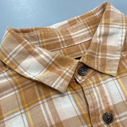 【中古品】【メンズ】 patagonia パタゴニア CHECK LS SHIRT 42410SP22 チェック ロングスリーブ シャツ 長袖 トップス 144-250817-as-11-izu サイズ：M カラー：オレンジ系 万代Net店