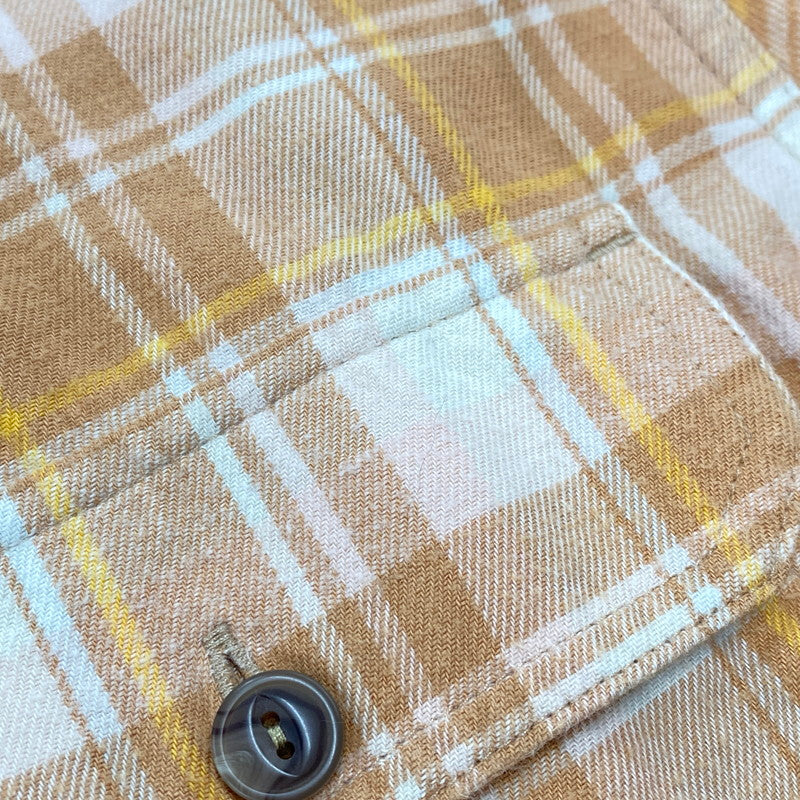 【中古品】【メンズ】 patagonia パタゴニア CHECK LS SHIRT 42410SP22 チェック ロングスリーブ シャツ 長袖 トップス 144-250817-as-11-izu サイズ：M カラー：オレンジ系 万代Net店