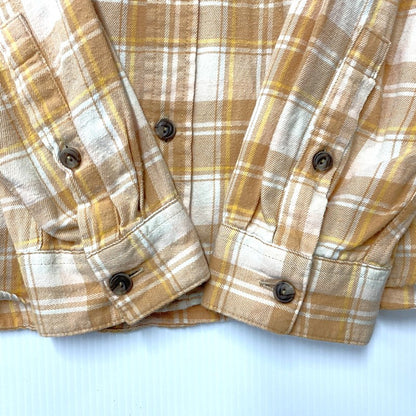 【中古品】【メンズ】 patagonia パタゴニア CHECK LS SHIRT 42410SP22 チェック ロングスリーブ シャツ 長袖 トップス 144-250817-as-11-izu サイズ：M カラー：オレンジ系 万代Net店
