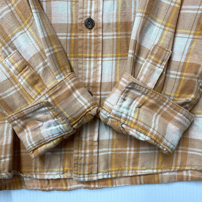【中古品】【メンズ】 patagonia パタゴニア CHECK LS SHIRT 42410SP22 チェック ロングスリーブ シャツ 長袖 トップス 144-250817-as-11-izu サイズ：M カラー：オレンジ系 万代Net店