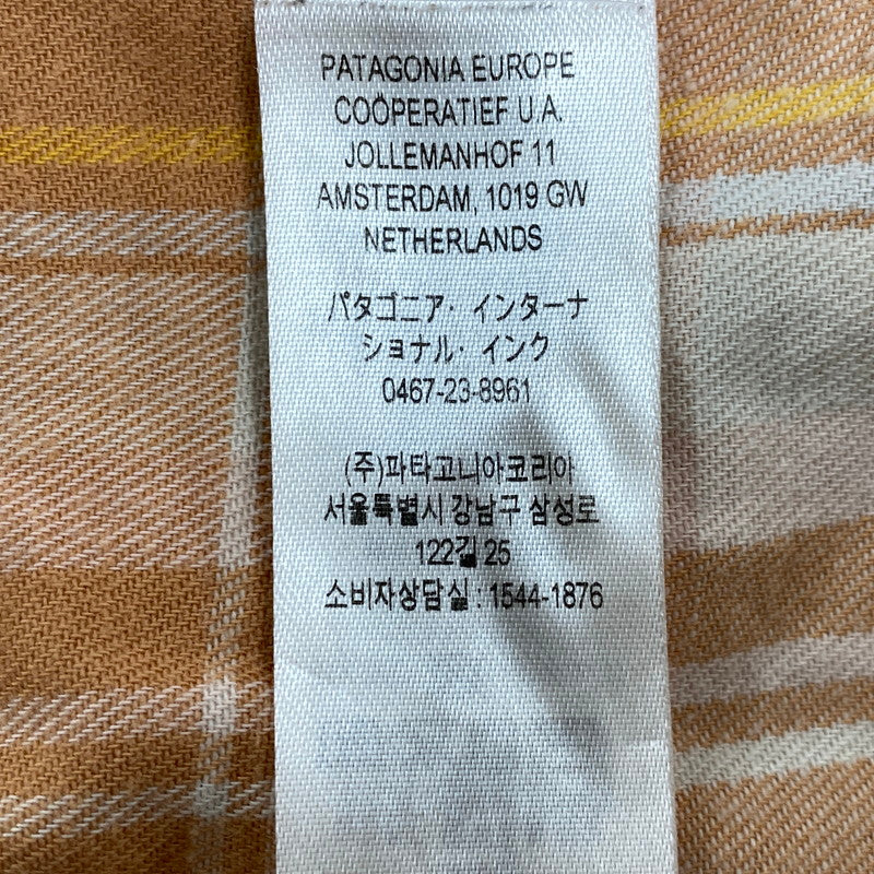 【中古品】【メンズ】 patagonia パタゴニア CHECK LS SHIRT 42410SP22 チェック ロングスリーブ シャツ 長袖 トップス 144-250817-as-11-izu サイズ：M カラー：オレンジ系 万代Net店