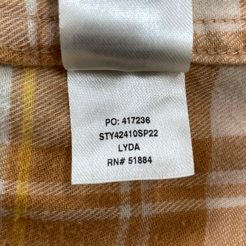 【中古品】【メンズ】 patagonia パタゴニア CHECK LS SHIRT 42410SP22 チェック ロングスリーブ シャツ 長袖 トップス 144-250817-as-11-izu サイズ：M カラー：オレンジ系 万代Net店