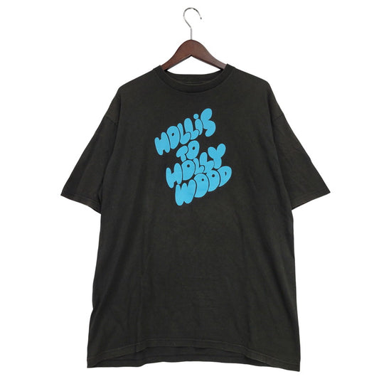 【現状渡し品】【メンズ】 OLD STUSSY オールドステューシー 紺タグ 00S HOLLIS TO HOLLY WOOD T-SHIRT 00年代 ホリストゥハリウッド Tシャツ トップス 半袖 142-250817-ma-03-izu サイズ：L カラー：ブラック 万代Net店