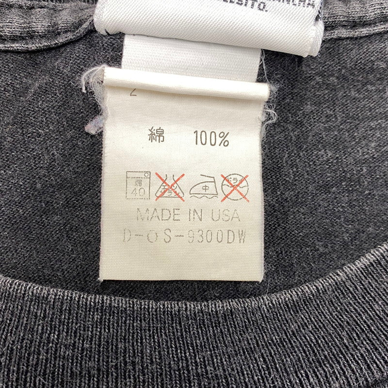 【中古品】【メンズ】 T-SHIRT Tシャツ USA製 両面プリント 半袖 トップス 146-250817-as-01-izu サイズ：M カラー：ブラック 万代Net店