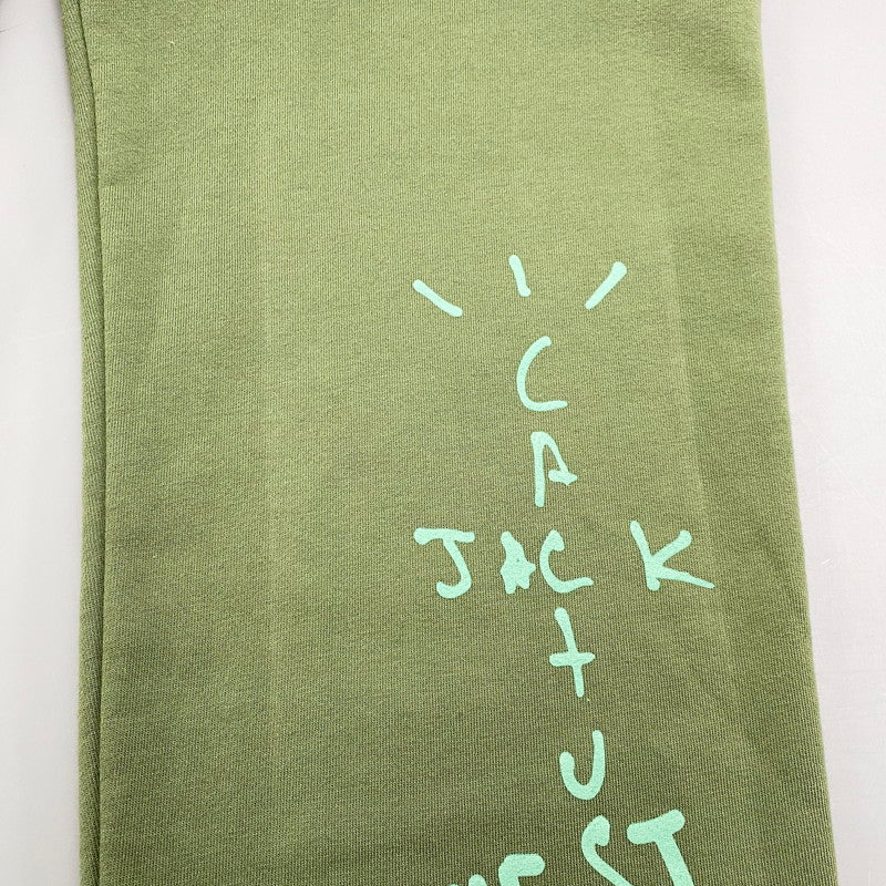 【中古品】【メンズ】 NIKE JORDAN×TRAVIS SCOTT ナイキジョーダン×トラヴィス・スコット 19AW CACTUS JACK HIGHEST SWEATPANT カクタスジャック ハイエスト スウェットパンツ ズボン ボトムス 153-250813-ma-07-izu サイズ：S カラー：GREEN 万代Net店