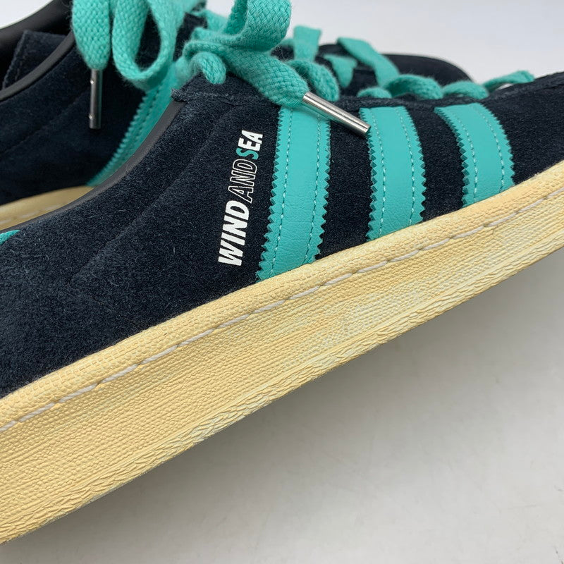 【中古品】【メンズ】 ADIDAS×WIND AND SEA×ATMOS アディダス×ウィンダンシー×アトモス GX3952 ORIGINALS CAMPUS 80 オリジナルス キャンパス 80 靴 スニーカー シューズ 161-250813-ma-08-izu サイズ：26.5cm カラー：BLACK 万代Net店