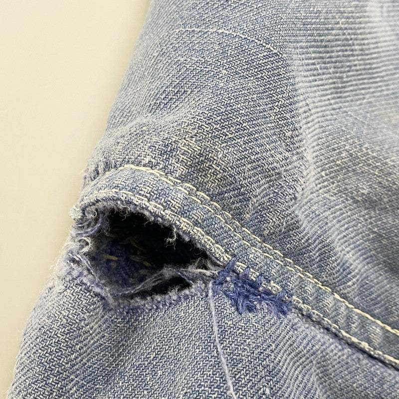 【現状渡し品】【メンズ】 FRENCH VINTAGE フレンチヴィンテージ 50-60S BLUE MOLESKIN WORK JACKET 50-60年代 ブルーモールスキン ワークジャケット アウター 長袖 146-250813-ma-03-izu サイズ：不明 カラー：ブルー 万代Net店