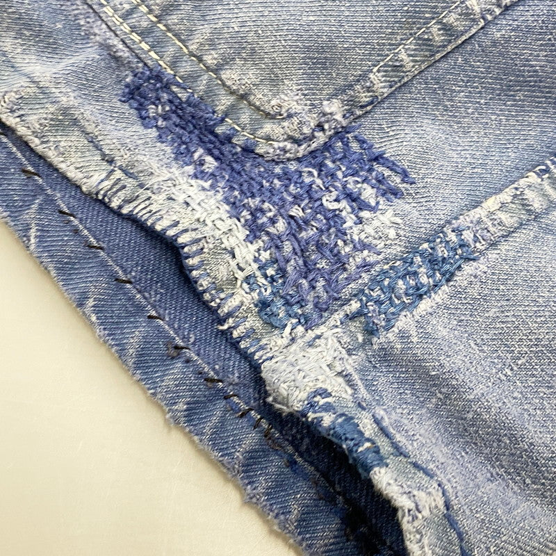 【現状渡し品】【メンズ】 FRENCH VINTAGE フレンチヴィンテージ 50-60S BLUE MOLESKIN WORK JACKET 50-60年代 ブルーモールスキン ワークジャケット アウター 長袖 146-250813-ma-03-izu サイズ：不明 カラー：ブルー 万代Net店