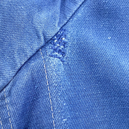 【現状渡し品】【メンズ】 FRENCH VINTAGE フレンチヴィンテージ 50-60S BLUE MOLESKIN WORK JACKET 50-60年代 ブルーモールスキン ワークジャケット アウター 長袖 146-250813-ma-03-izu サイズ：不明 カラー：ブルー 万代Net店