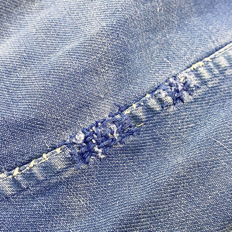 【現状渡し品】【メンズ】 FRENCH VINTAGE フレンチヴィンテージ 50-60S BLUE MOLESKIN WORK JACKET 50-60年代 ブルーモールスキン ワークジャケット アウター 長袖 146-250813-ma-03-izu サイズ：不明 カラー：ブルー 万代Net店