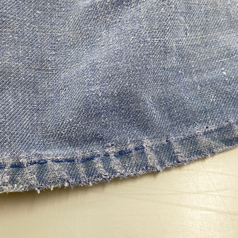 【現状渡し品】【メンズ】 FRENCH VINTAGE フレンチヴィンテージ 50-60S BLUE MOLESKIN WORK JACKET 50-60年代 ブルーモールスキン ワークジャケット アウター 長袖 146-250813-ma-03-izu サイズ：不明 カラー：ブルー 万代Net店