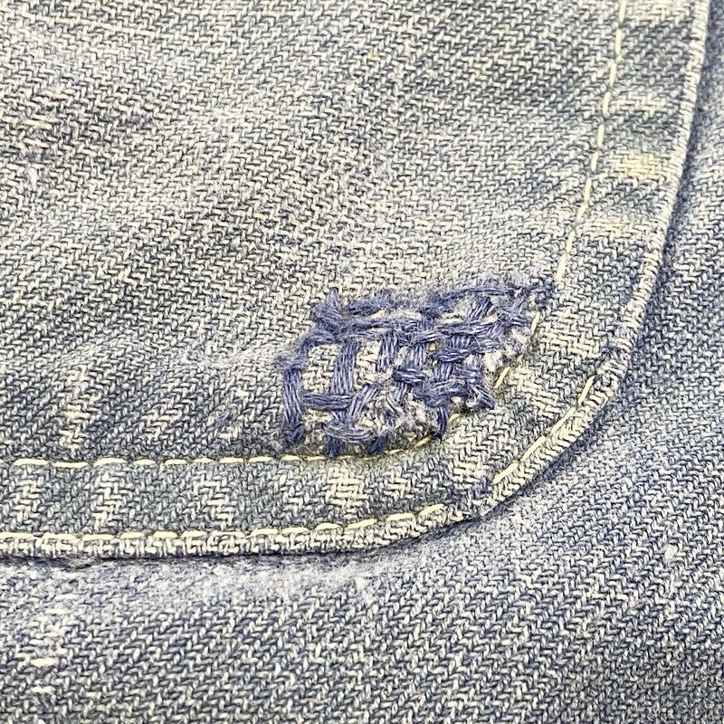 【現状渡し品】【メンズ】 FRENCH VINTAGE フレンチヴィンテージ 50-60S BLUE MOLESKIN WORK JACKET 50-60年代 ブルーモールスキン ワークジャケット アウター 長袖 146-250813-ma-03-izu サイズ：不明 カラー：ブルー 万代Net店