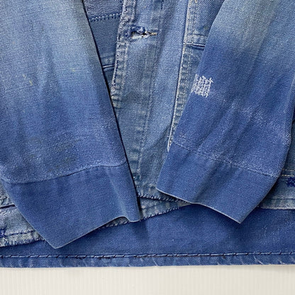 【現状渡し品】【メンズ】 FRENCH VINTAGE フレンチヴィンテージ 50-60S BLUE MOLESKIN WORK JACKET 50-60年代 ブルーモールスキン ワークジャケット アウター 長袖 146-250813-ma-03-izu サイズ：不明 カラー：ブルー 万代Net店
