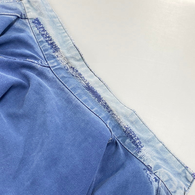 【現状渡し品】【メンズ】 FRENCH VINTAGE フレンチヴィンテージ 50-60S BLUE MOLESKIN WORK JACKET 50-60年代 ブルーモールスキン ワークジャケット アウター 長袖 146-250813-ma-03-izu サイズ：不明 カラー：ブルー 万代Net店