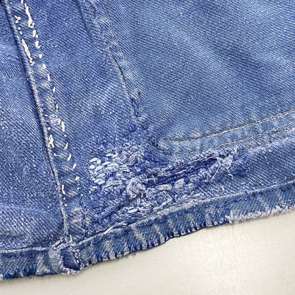 【現状渡し品】【メンズ】 FRENCH VINTAGE フレンチヴィンテージ 50-60S BLUE MOLESKIN WORK JACKET 50-60年代 ブルーモールスキン ワークジャケット アウター 長袖 146-250813-ma-03-izu サイズ：不明 カラー：ブルー 万代Net店