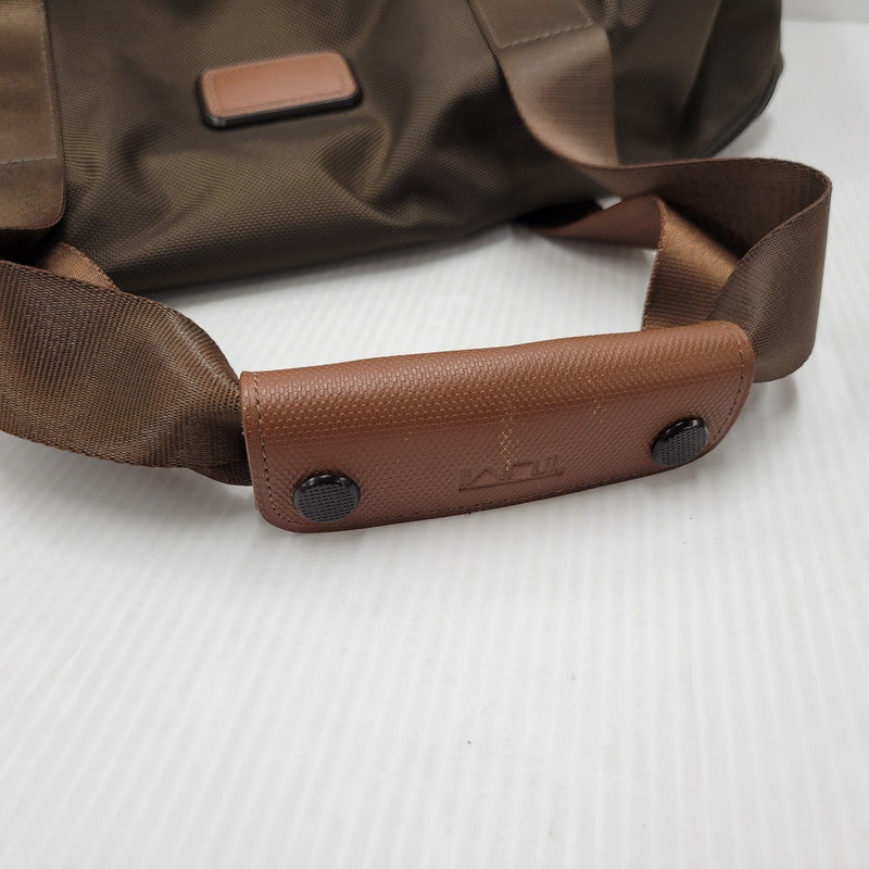 【中古品】【メンズ/レディース】 TUMI トゥミ SMALL SOFT TRAVEL SATCHEL 022149ES2 スモール ソフト トラベル サチェル バッグ カバン 鞄 188-250814-as-09-izu カラー：ブラウン 万代Net店