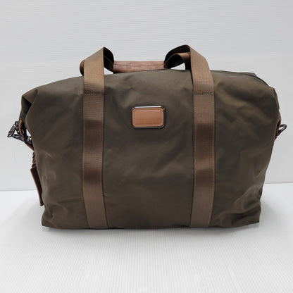 【中古品】【メンズ/レディース】 TUMI トゥミ SMALL SOFT TRAVEL SATCHEL 022149ES2 スモール ソフト トラベル サチェル バッグ カバン 鞄 188-250814-as-09-izu カラー：ブラウン 万代Net店