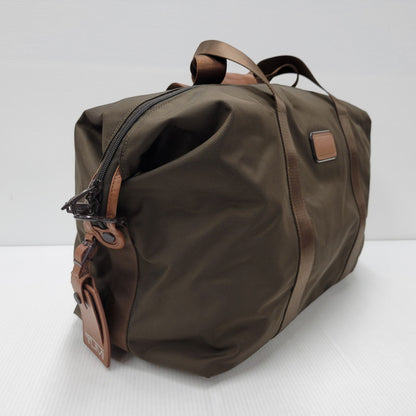 【中古品】【メンズ/レディース】 TUMI トゥミ SMALL SOFT TRAVEL SATCHEL 022149ES2 スモール ソフト トラベル サチェル バッグ カバン 鞄 188-250814-as-09-izu カラー：ブラウン 万代Net店